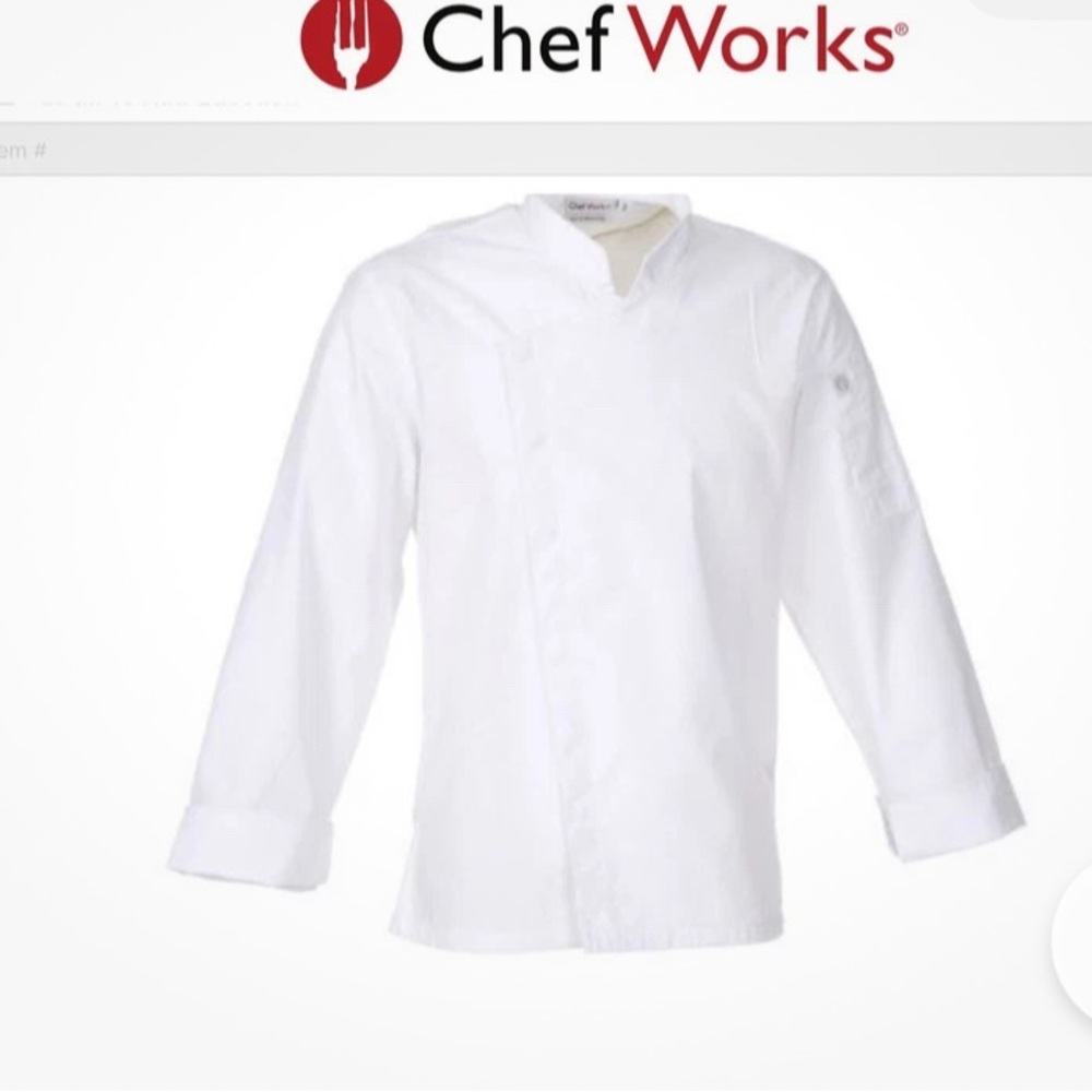Men's White Shirt chef works all new 3 jackets $30 each